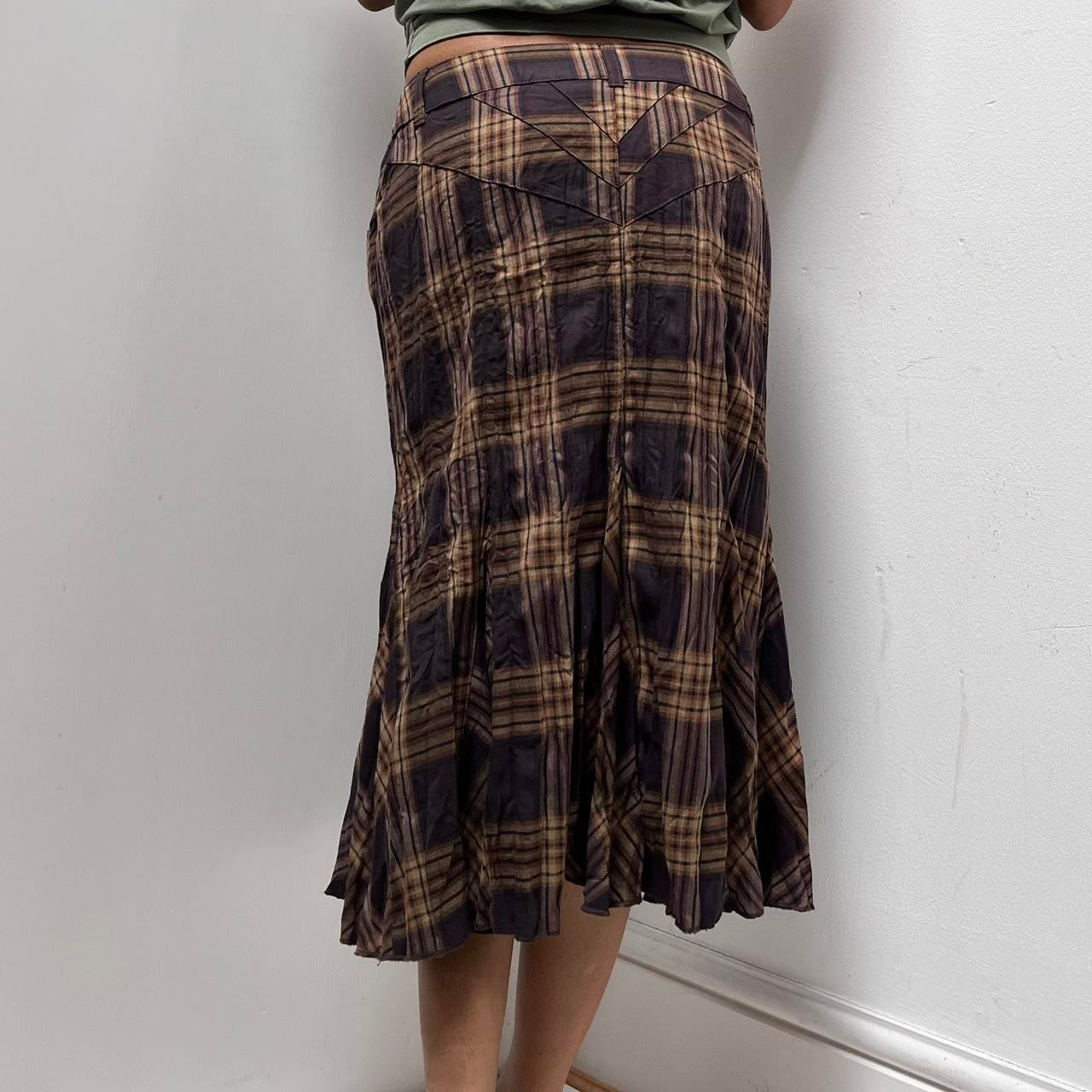 Checkered Skirt - Waist 31l