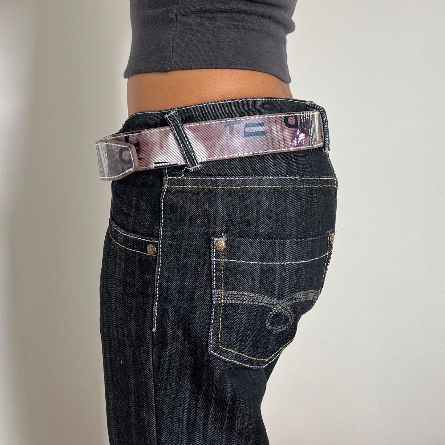 Graphic Print Adjustable Belt