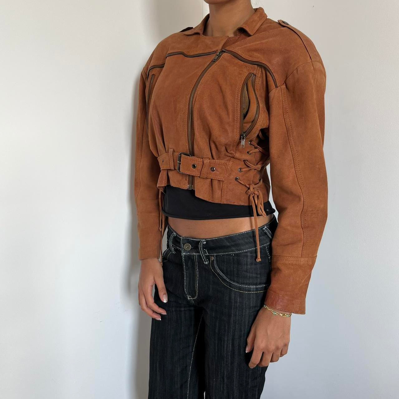 Leather Jacket - Size S