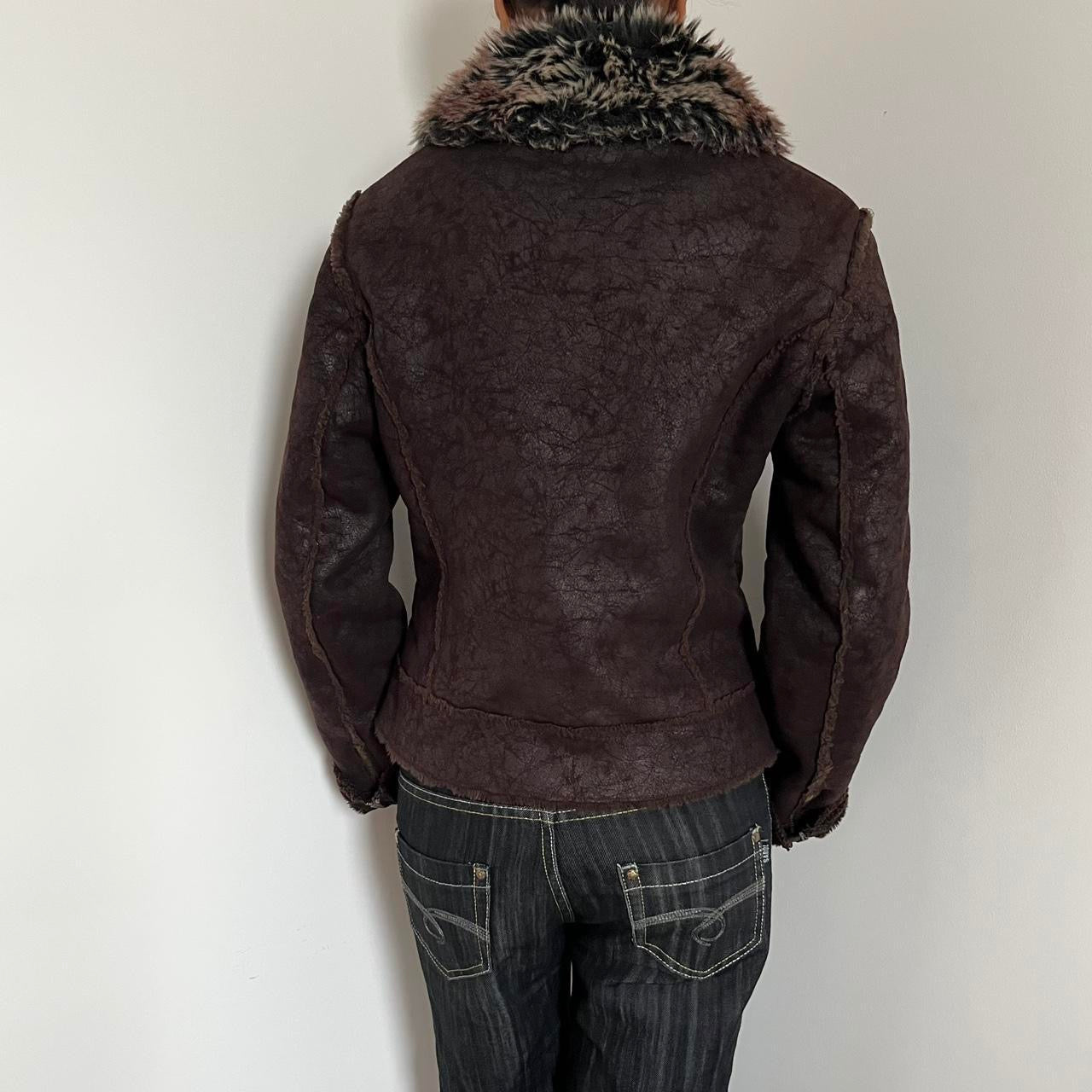 Faux Leather Jacket - Size M