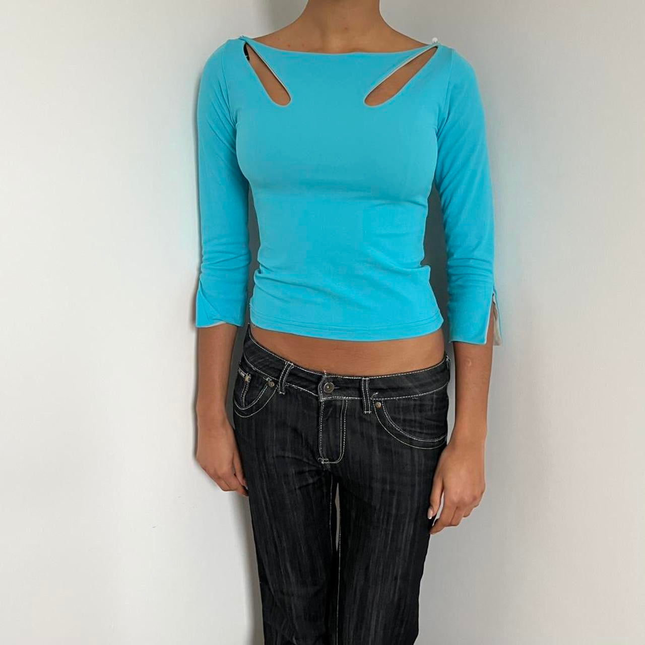 Three Quarter Sleeve Top - Size XS