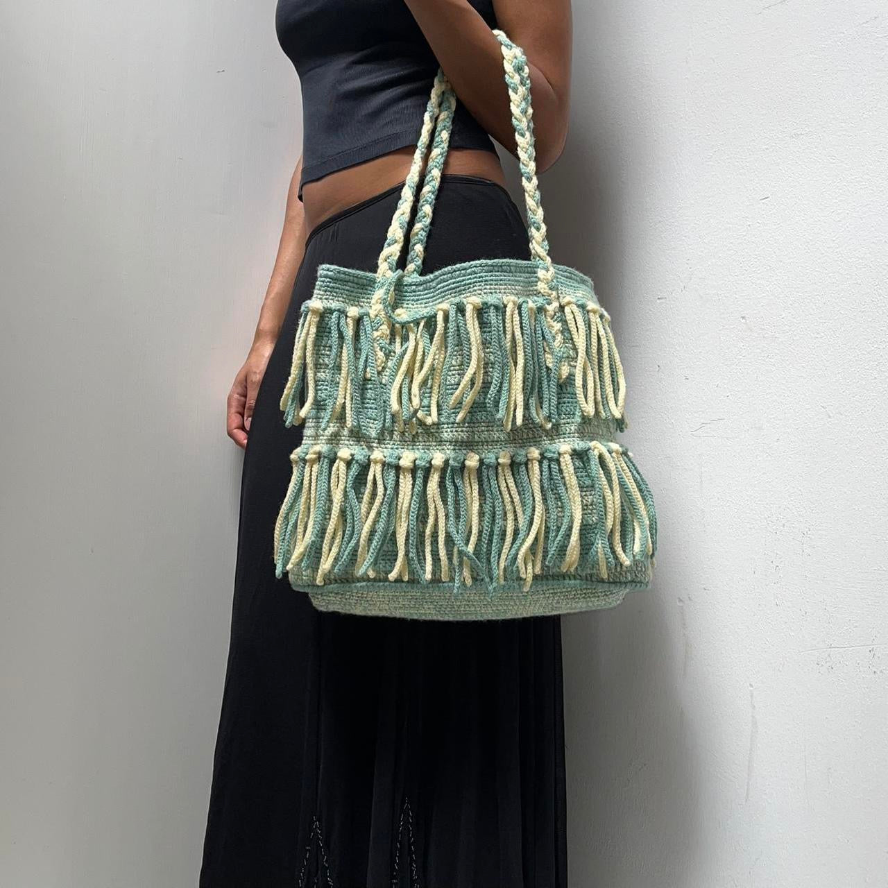 Knit Tassel Bag