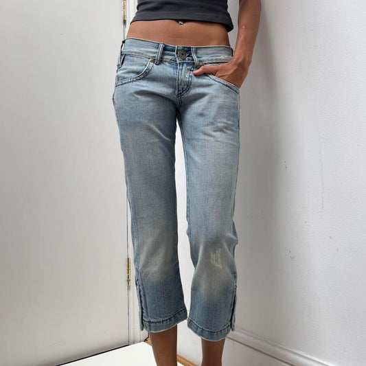 Denim Capri Trousers - Size S