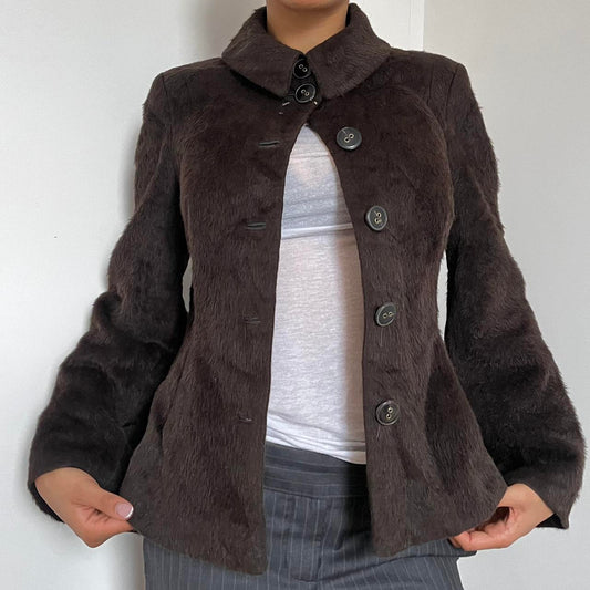 Faux Fur Jacket - Size M