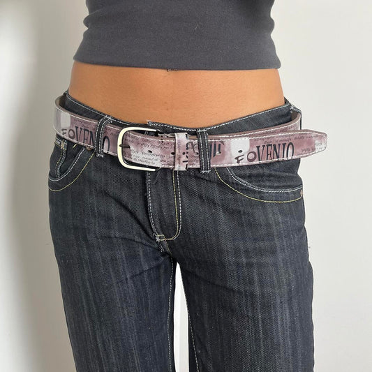 Graphic Print Adjustable Belt