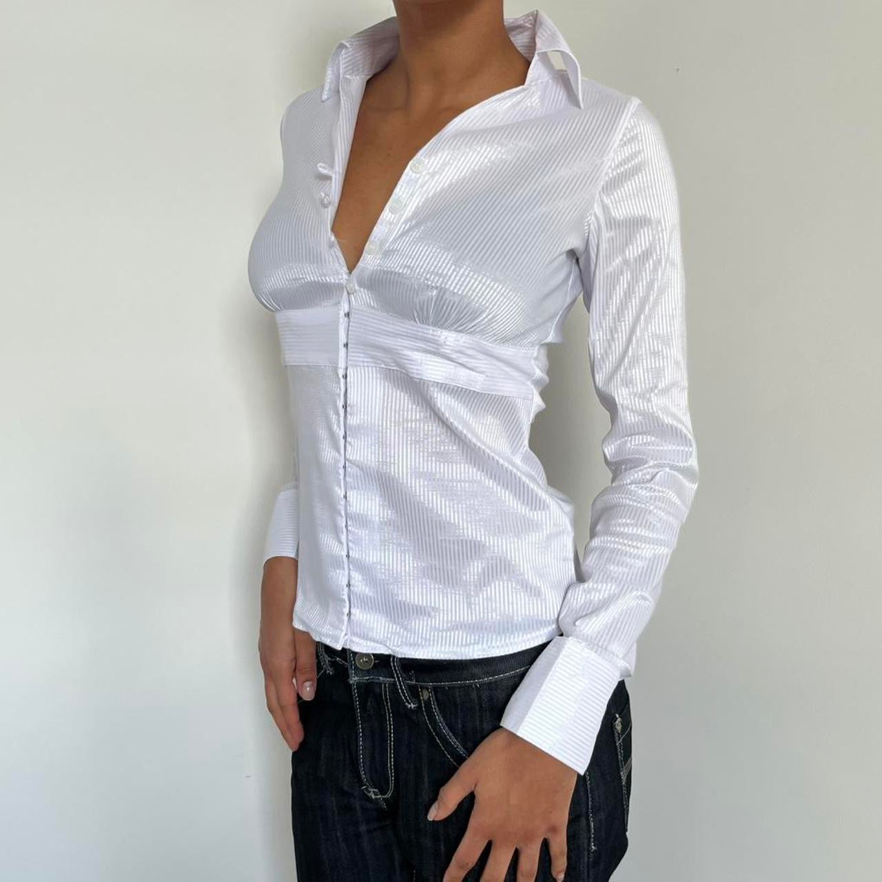 Pinstripe Shirt - Size U.K. 10