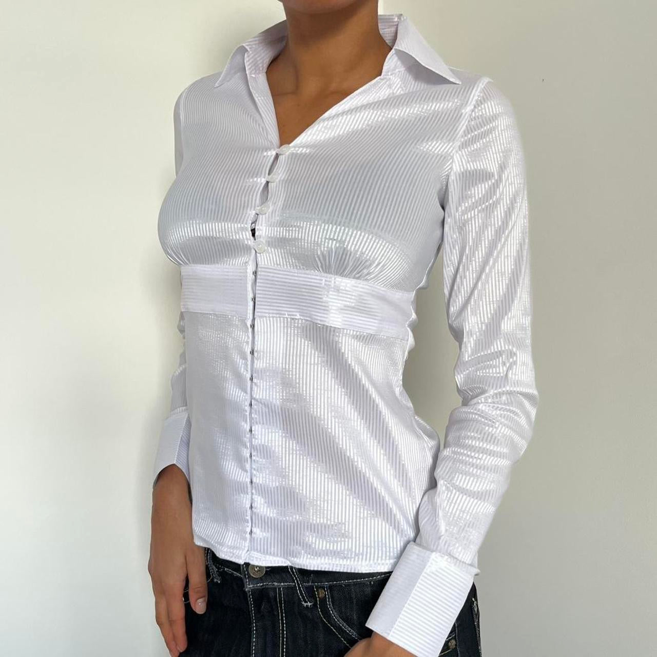 Pinstripe Shirt - Size U.K. 10