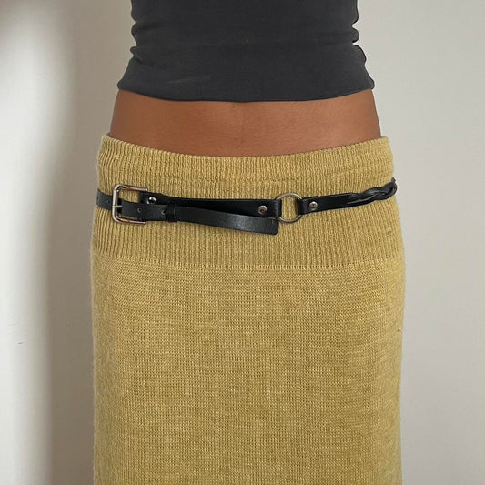 Faux Leather Adjustable Belt