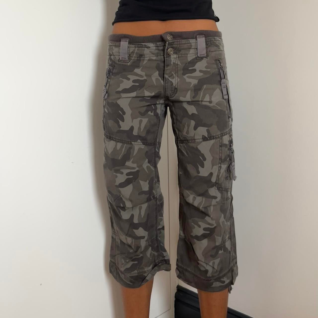 Camo Cargo Trousers - Size XS