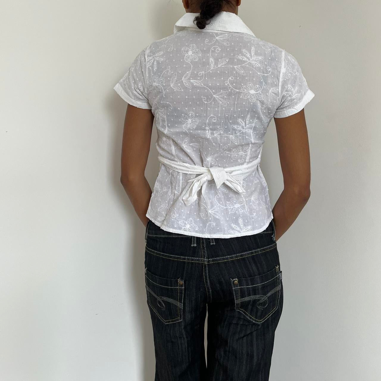 Short Sleeved Top - Size UK 8