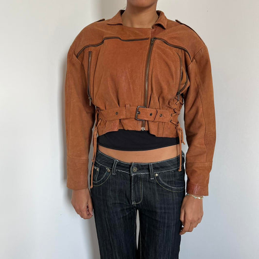 Leather Jacket - Size S