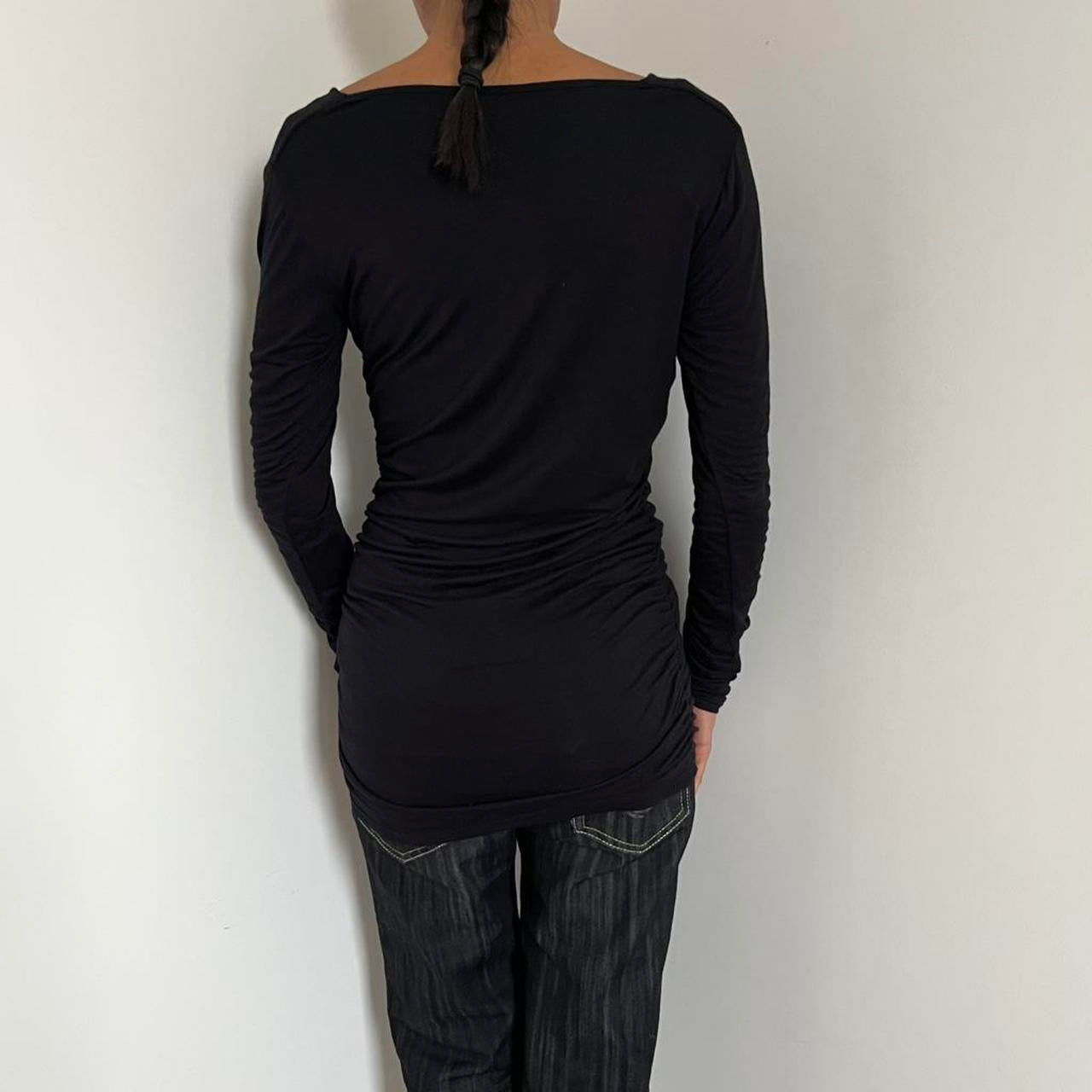 Cowl Long Sleeve Top - Size S