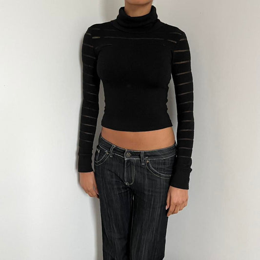 Cropped Knit Jumper - Size S