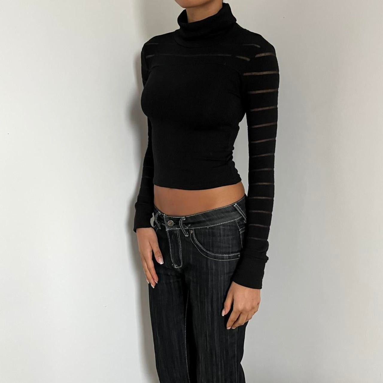 Cropped Knit Jumper - Size S