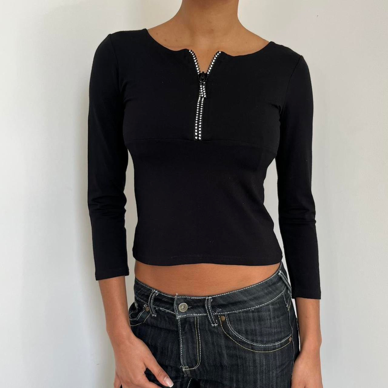 Three Quarter Sleeve Top - Size XS