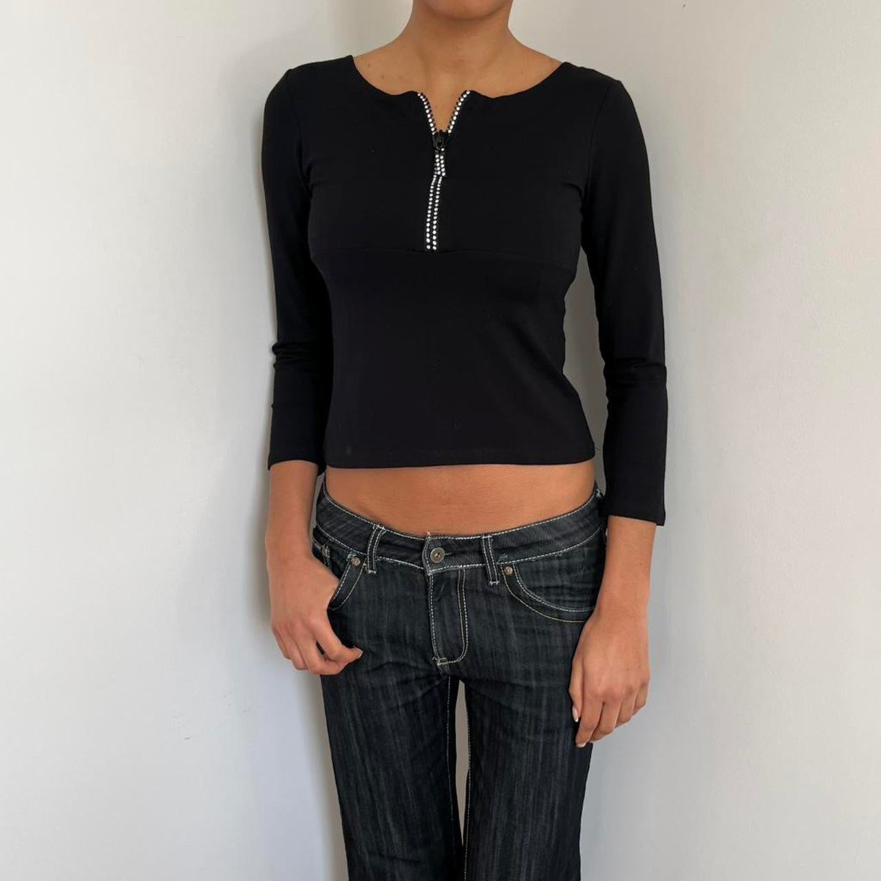 Three Quarter Sleeve Top - Size XS