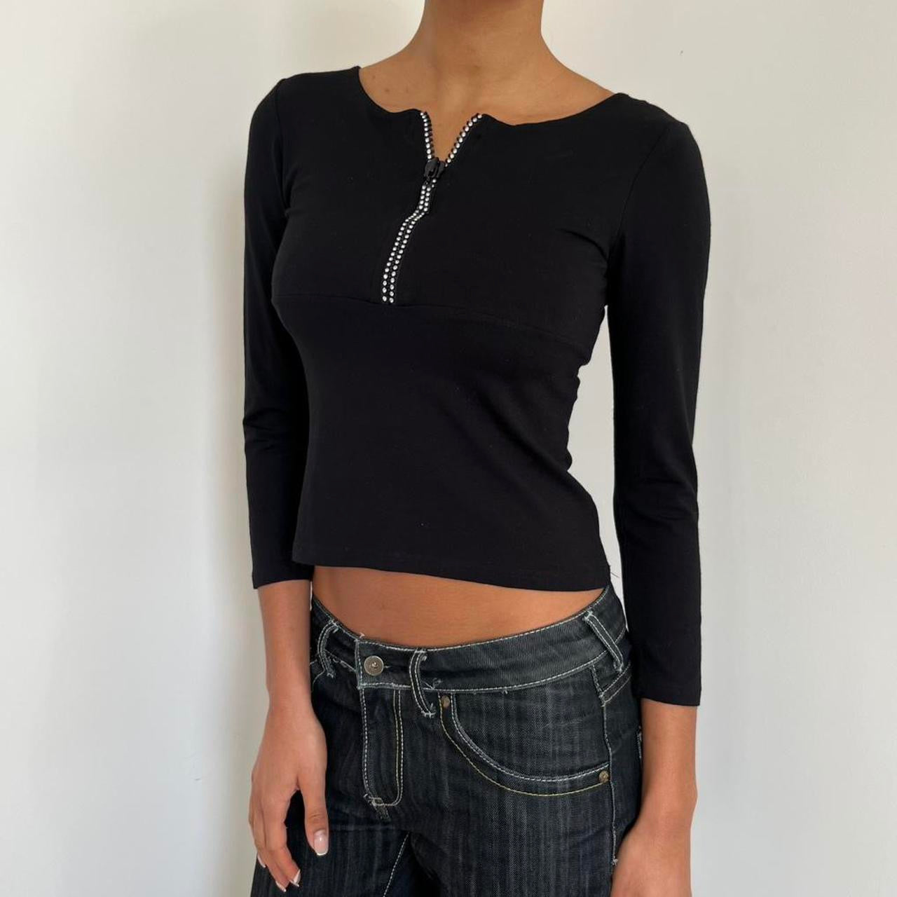 Three Quarter Sleeve Top - Size XS