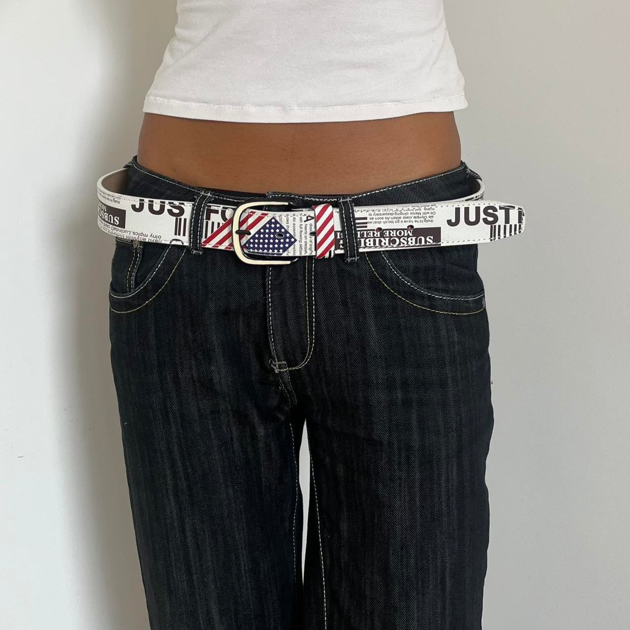 Graphic Print Belt