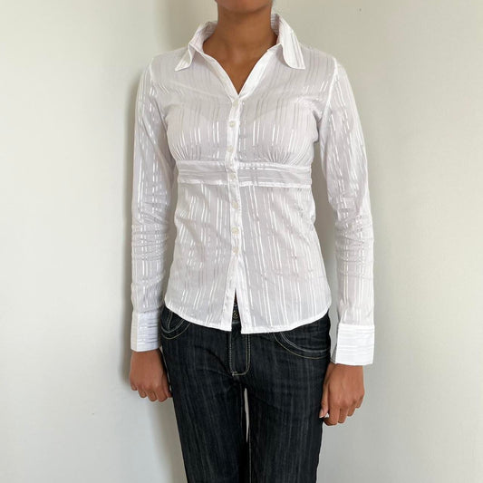 Pinstripe Shirt - Size U.K. 10