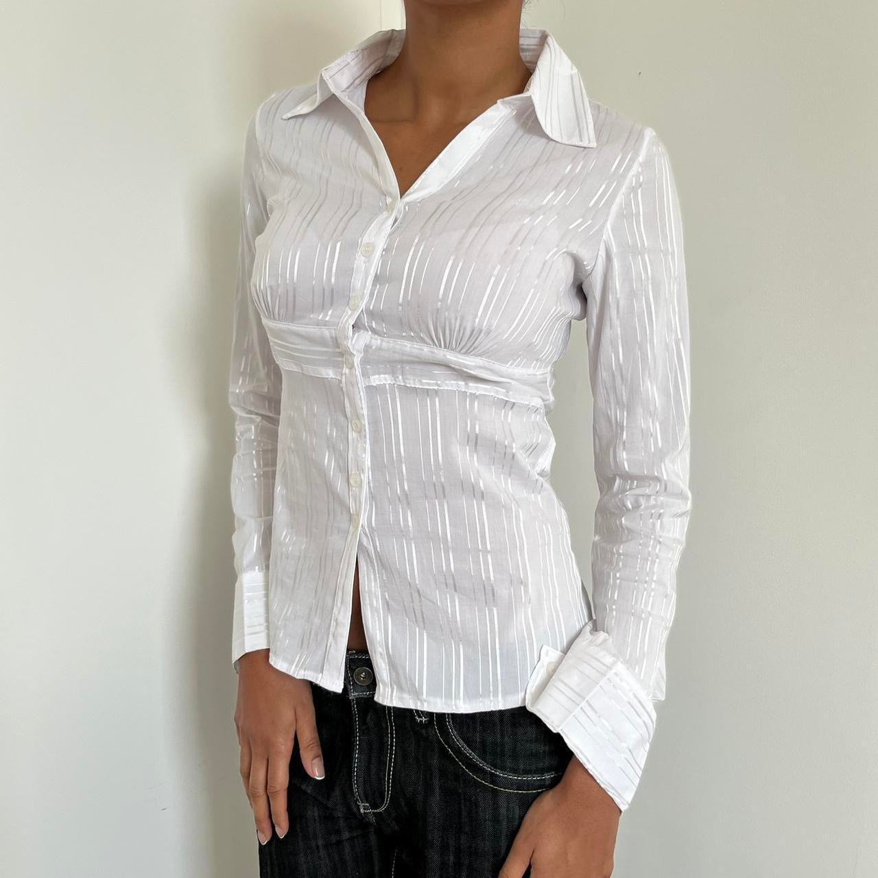 Pinstripe Shirt - Size U.K. 10