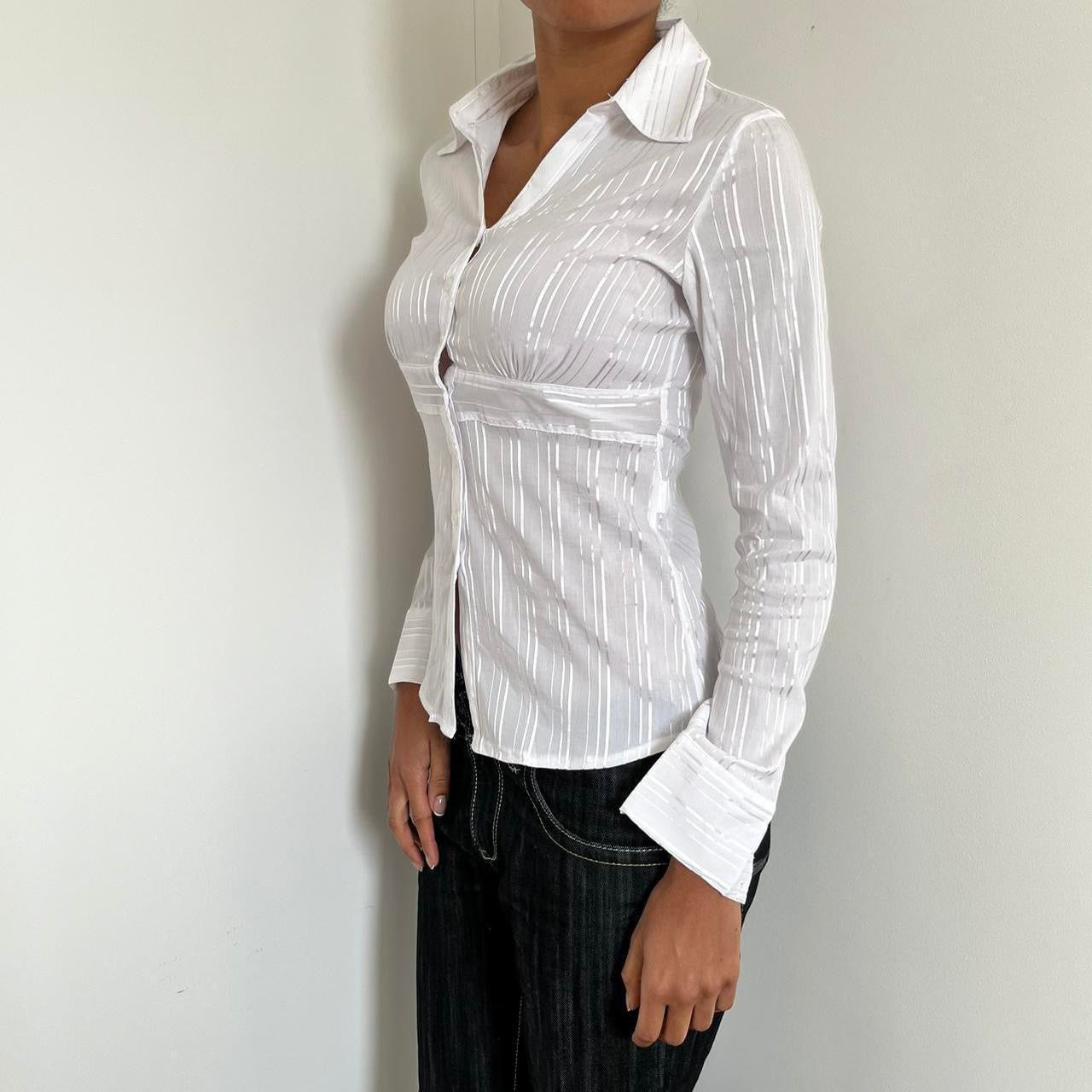 Pinstripe Shirt - Size U.K. 10