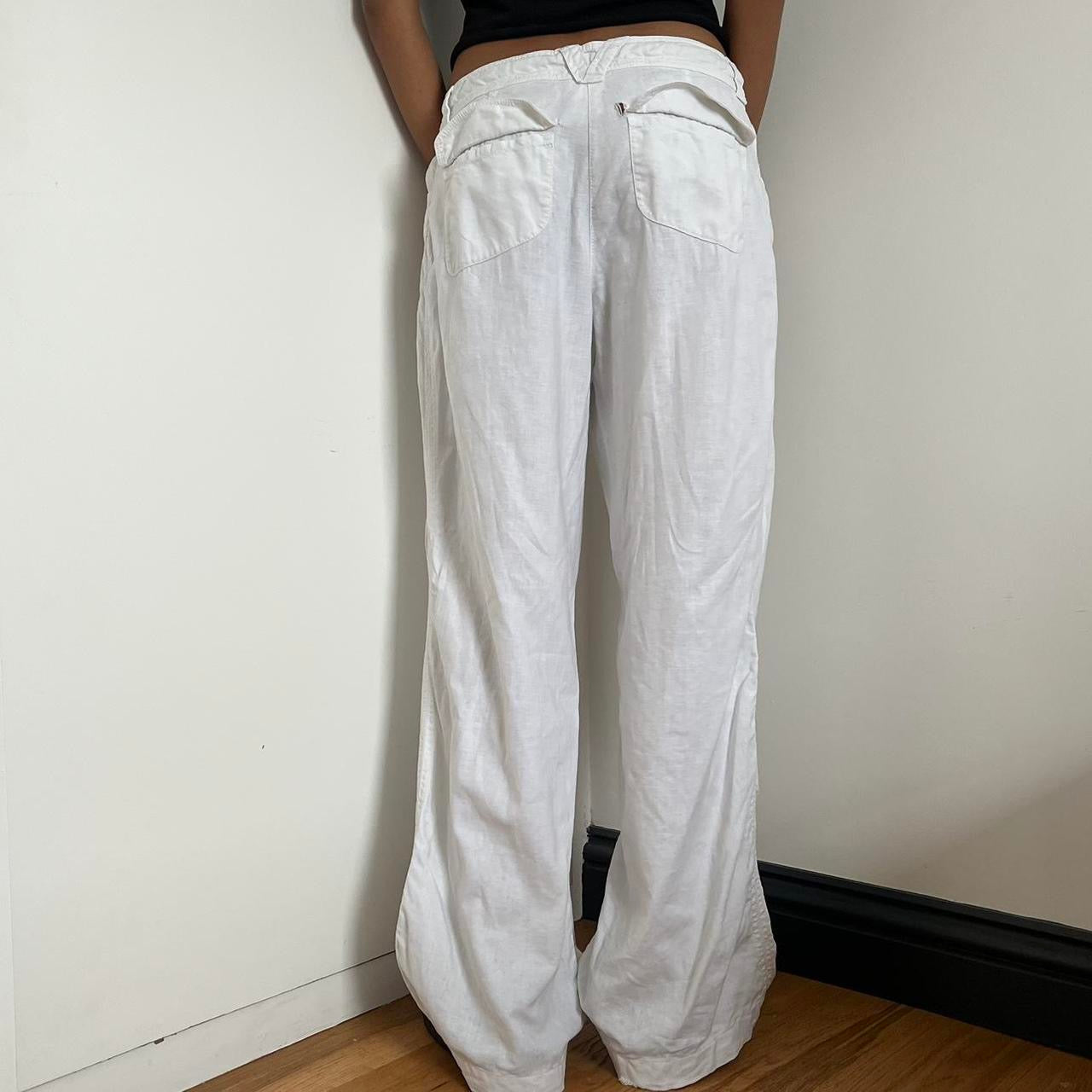 Linen Trousers - Size UK 12